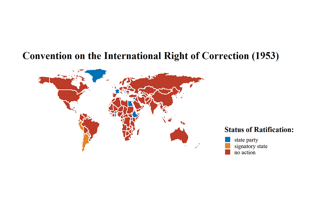 Mapping the Ratification Status of the 1953 Convention On the